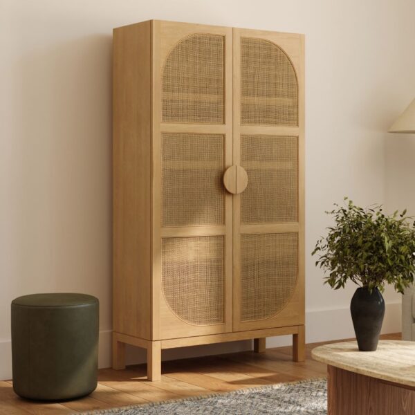 Untitled design Ritzha Natural Wooden Oak Wardobe