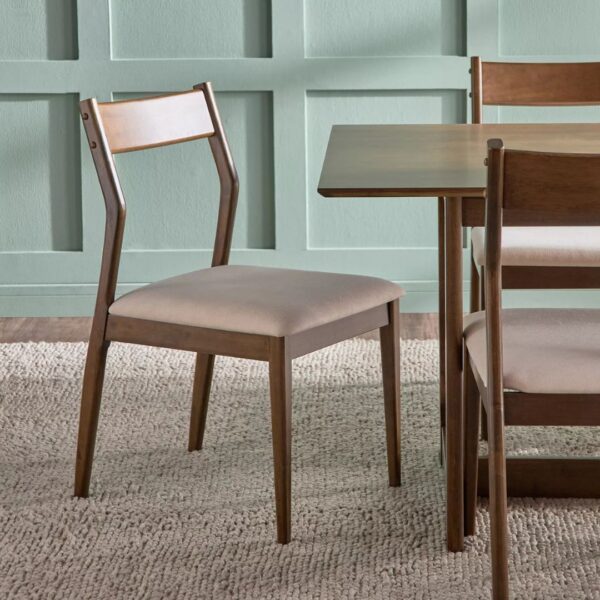 Ritzha Bunsen 6-Seater Wooden Top Dining Set