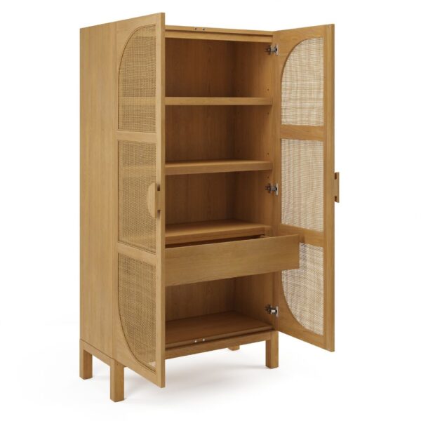 Untitled design (3) Ritzha Natural Wooden Oak Wardobe