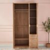Java 3-Door Wardrobe with 3 Drawers and Mirror
