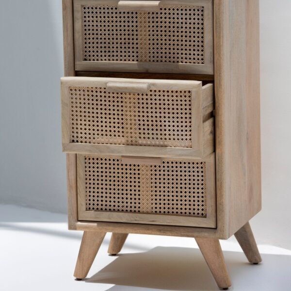 Ritzha Macy Chest of 3 Rattan Drawers