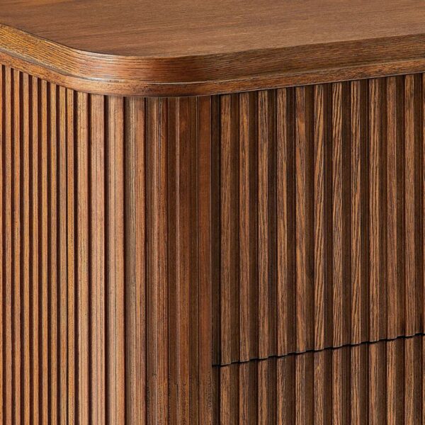 Ritzha Finnley Fluted Nightstand Bedside