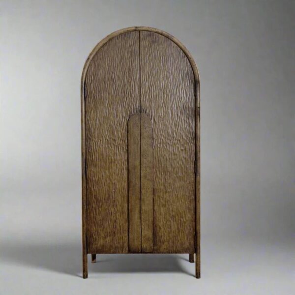Ritzha Yugga Solid Wood Arch Storage Cabinet