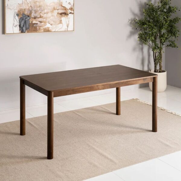 Untitled design (4) Ritzha Solid Wood 6-Seater Dining Set – Brown