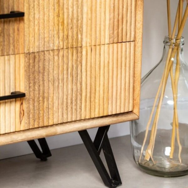 Untitled design (5) Ritzha Payton Mango Wood Slat Closet (Wardobe)