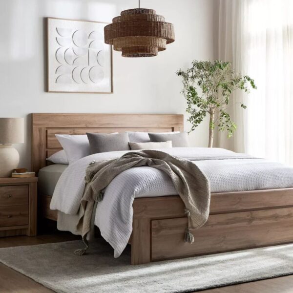 Ritzha Solid Wooden king bed