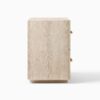 Ritzha Renata Travertine-Textured Nightstand Bedside