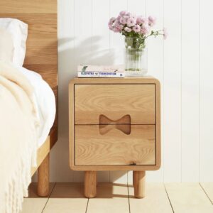 Ritzha Solid Wooden Bo Bedside