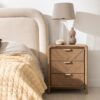 Ritzha Reclaimed 3 Drawer Wide Bedside