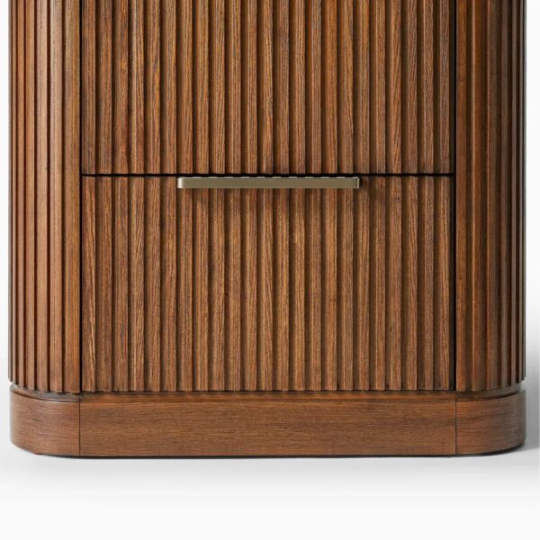 Ritzha Finnley Fluted Nightstand Bedside