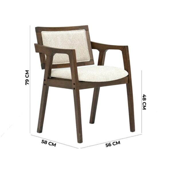 Untitled design (6) Ritzha Solid Wood 6-Seater Dining Set – Brown