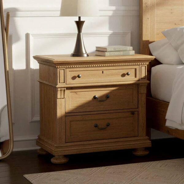 Ritzha Wellington Hall Three Drawer Nightstand Bedside
