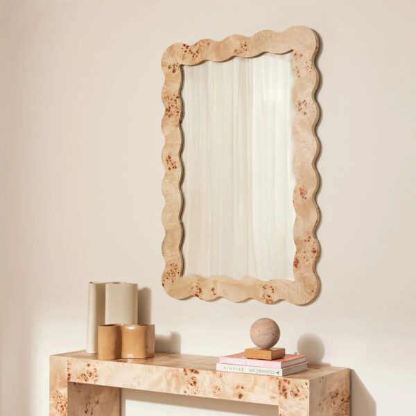 Ritzha Carmella teak wood Wall Mirror frame