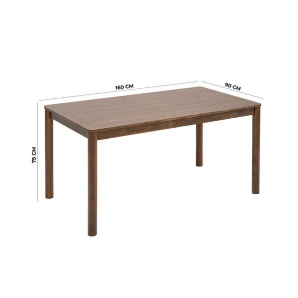 Untitled design (7) Ritzha Solid Wood 6-Seater Dining Set – Brown