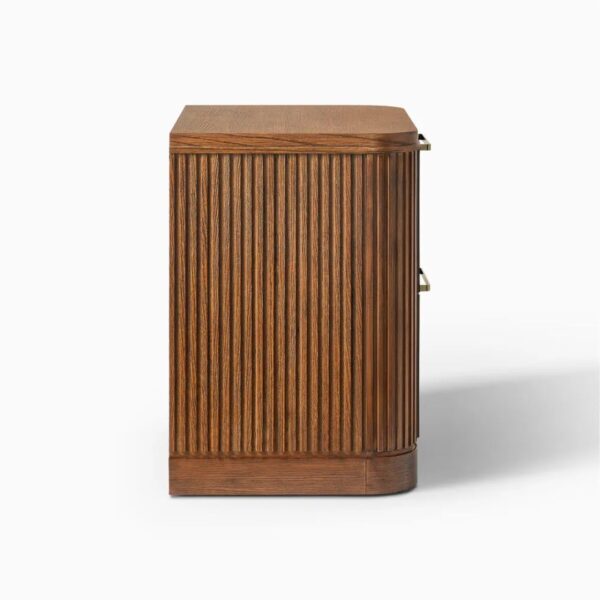 Ritzha Finnley Fluted Nightstand Bedside
